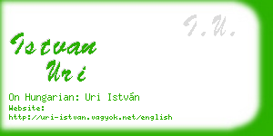 istvan uri business card